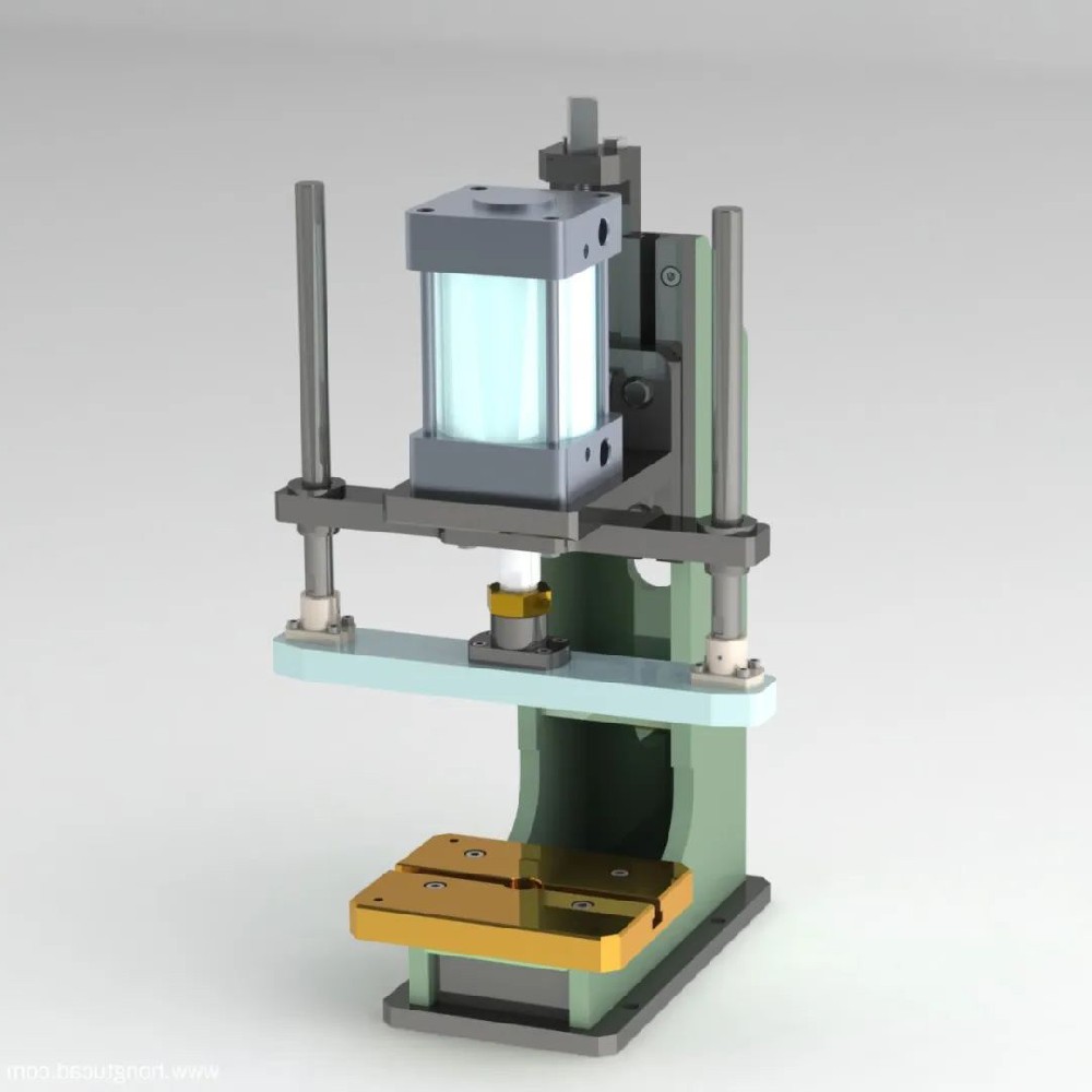 【震撼發(fā)布】500KG壓力機3D圖紙大公開，機械設計界的瑰寶！